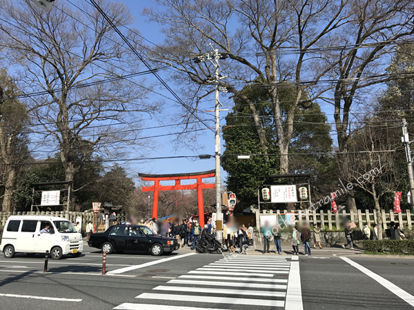 平野神社前写真