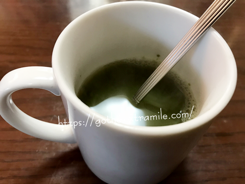 白井田七茶　溶かしてみる