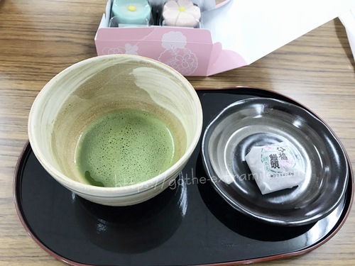 和菓子体験　抹茶